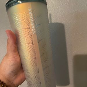 Soft touch mermaid tail tumbler